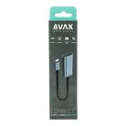 AVAX AD603 CONNECT+ USB-C - HDMI átalakító 4K/60Hz, alumínium