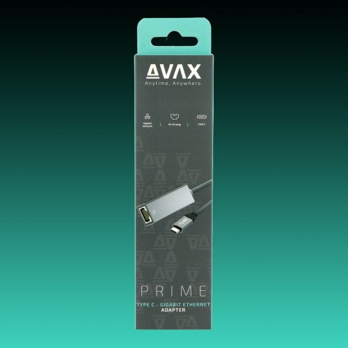 AVAX AD900 PRIME USB-C 3.2 - Gigabit Ethernet hálózati adapter