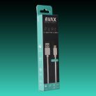 AVAX CB103W PURE USB A - USB-C kábel 2.1A, 1m fehér