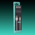 AVAX CB104W PURE USB A - Lightning kábel 2.1A, 1m  fehér