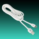 AVAX CB620 CREAMY+ USB A - USB-C gyorstöltő kábel  2.4A, 1.5m fehér-roséarany