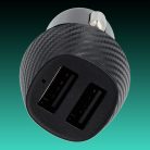 AVAX CC301B CARLY 12W Autós töltő adapter 2x USB A, fekete