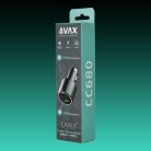 AVAX CC680B CARLY+ 140W Autós töltő USB-C (PD3.1) + USB A, fekete