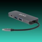 AVAX HB612 CONNECT+ 8in1 Multi HUB 2xUSB 3.0, USB-C, HDMI(4K/60Hz), RJ45, TF/SD, PD 100W