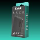 AVAX PB103B LIGHTY 8.000mAh USB-C powerbank, fekete