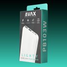 AVAX PB103W LIGHTY 8.000mAh USB-C powerbank, fehér