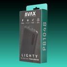 AVAX PB104B LIGHTY 10.000mAh USB-C powerbank, fekete