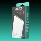 AVAX PB104W LIGHTY 10.000mAh USB-C powerbank, fehér