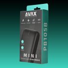 AVAX PB105B MINI 20W 10.000mAh PD/USB-C gyorstöltő powerbank, fekete