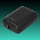 AVAX PB105B MINI 20W 10.000mAh PD/USB-C gyorstöltő powerbank, fekete