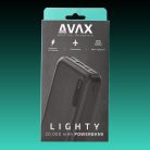 AVAX PB201B LIGHTY 20.000mAh USB-C powerbank, fekete