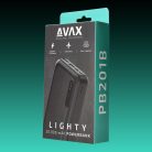 AVAX PB201B LIGHTY 20.000mAh USB-C powerbank, fekete