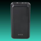 AVAX PB201B LIGHTY 20.000mAh USB-C powerbank, fekete